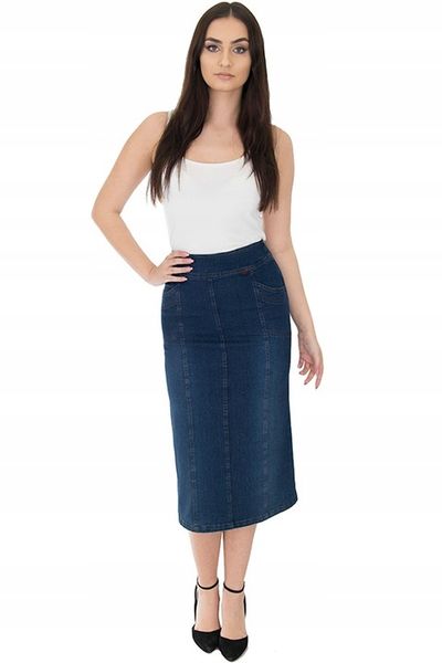 SPÓDNICA JEANS MAXI (38-58) KOLORY r.46 zdjęcie 5