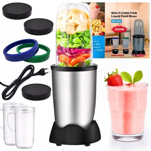 ROBOT KUCHENNY BLENDER KIELICHOWY 600W WIELOFUNKCYJNY + 2 KUBKI 470 ml na Arena.pl