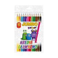 kredki ołówkowe jumbo 12 kolorów fun&joy