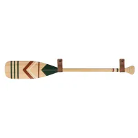 Pagaj John Paddle Ozdoba Kolorowy Malowany 120 cm WZ3 ze skórzanymi poziomymi zawieszkami 120 cm