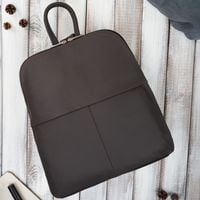 plecaczek damski skórzany brązowy mały plecak miejski abruzzo abr-38-br