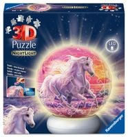 Puzzle 3D NightLight Horses on the Beach