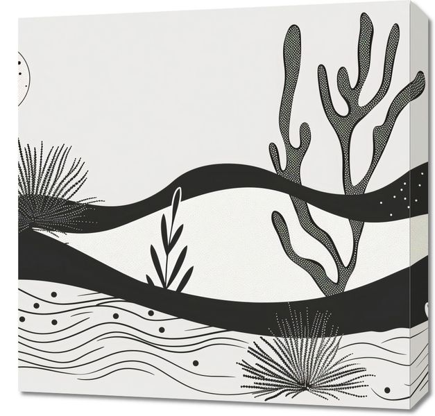 Obraz 60x60cm Ogród przy Nocy zdjęcie 1