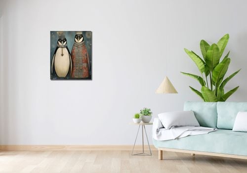 Obraz 50x60cm Królewskie Pingwiny na Arena.pl