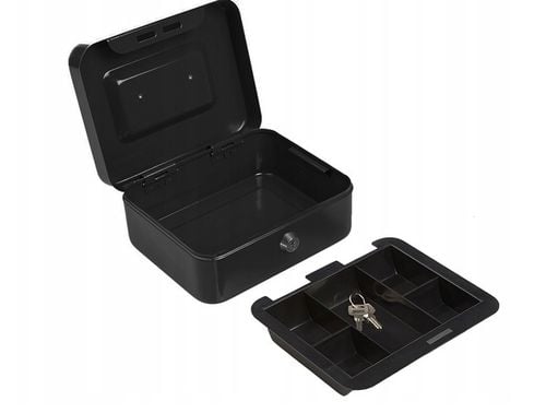 DUŻA KASETKA SEJF METALOWY XXL NA PIENIĄDZE DOKUMENTY + 2 KLUCZYKI na Arena.pl