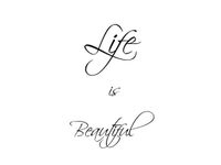 40X60CM LIFE IS BEAUTIFUL OBRAZ DRUK