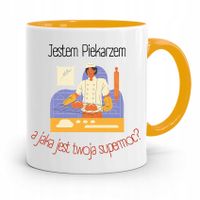 Kubek Żółty Dla Piekarza Jestem Piekarzem Prezent Z Nadrukiem Ze Zdjęciem