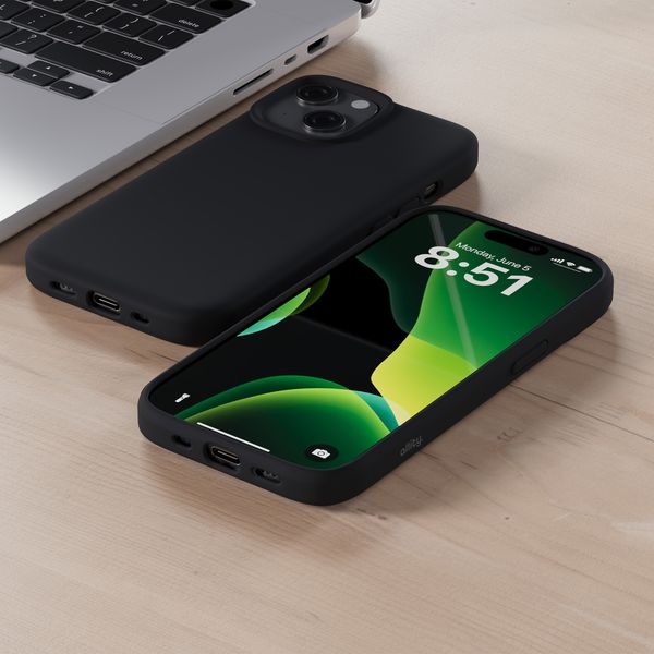 Allity nakładka Silicone Case Mag do iPhone 13 Pro czarny zdjęcie 5