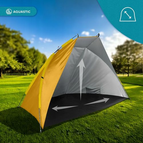 Namiot plażowy AQUASTIC Concielo pomarańczowy UPF50+ Ochrona przed słońcem na Arena.pl