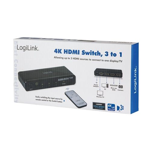 LogiLink Switch 4K HDMI 3 porty na Arena.pl