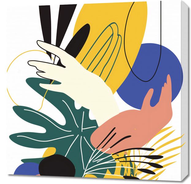 Obraz 70x70cm Dotyk Tropików zdjęcie 1