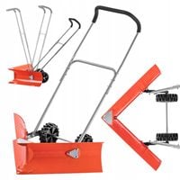 KADAX Pług Łopata Do Śniegu Odśnieżarka Zgarniacz Na Kołach Mocna 77cm