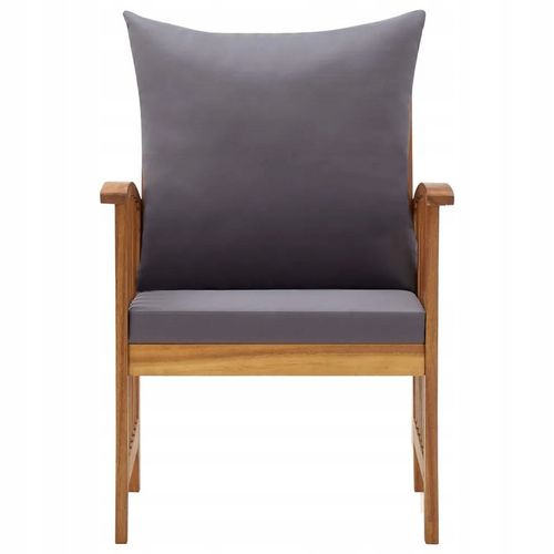 Krzesła ogrodowe z poduszkami, 2 szt., lite drewno na Arena.pl