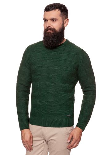 LEE WOOL STRUCTURE CREW FOREST GREEN L84XAEDF S na Arena.pl