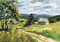 Plakat 29,7x21cm Bujna Wieś