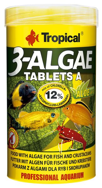 Tropical 3-ALGAE TABLETKI A 50ml/36g/80szt zdjęcie 1