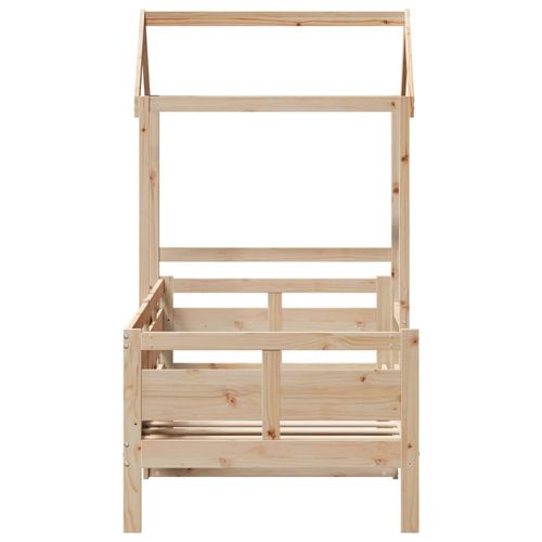 Łóżko dzienne z daszkiem, 80x200 cm, lite drewno sosnowe na Arena.pl