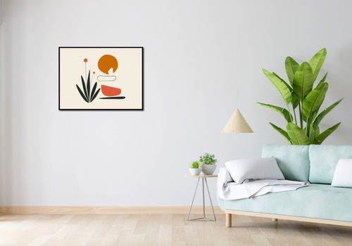 Plakat 80x60cm Abstrakcyjny Zen na Arena.pl