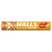 Halls Fruit o smaku brzoskwini i maliny z sokiem owocowym 45 g