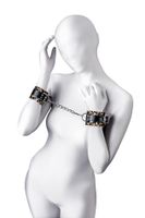 Anonymo Handcuffs, Pu Leather, Print, 19.5 Cm