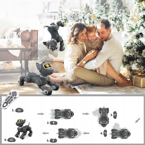 ROBOT INTERAKTYWNY ROBO PIES PIESEK ZDALNIE STEROWANY GŁOSEM PILOT DOTYK na Arena.pl