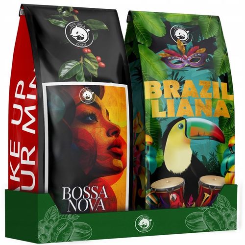 Kawa ziarnista 1kg x2 Bossa Nova + Toucano 100% Arabica +GRATIS na Arena.pl