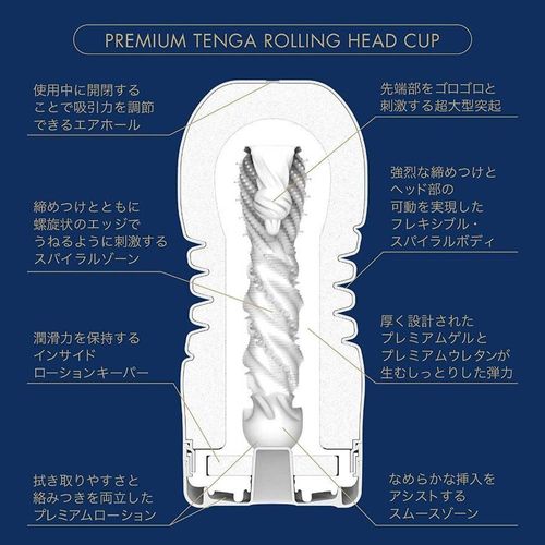 Masturbator Premium Rolling Head Cup Tenga na Arena.pl