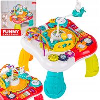 EDUKACYJNY STOLIK PIANINKO CIUCHCIA TELEFON MELODIE Samolot Kolejka Pałąk