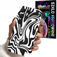 ETUI DO SAMSUNG S24 ULTRA - ABSTRAKCJA ZEBRA MODNE WZORY DLA KOBIET + SZKŁO