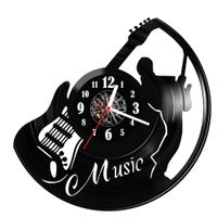 Zegar ścienny z płyty winylowej Gitara 1509.14