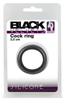 black velvets silikonowy pierścień anatomiczny 3,2 cm czarny