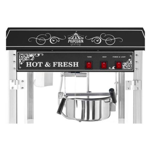 Profesjonalna wydajna maszyna do popcornu nastawna 230V 1.6kW czarna na Arena.pl