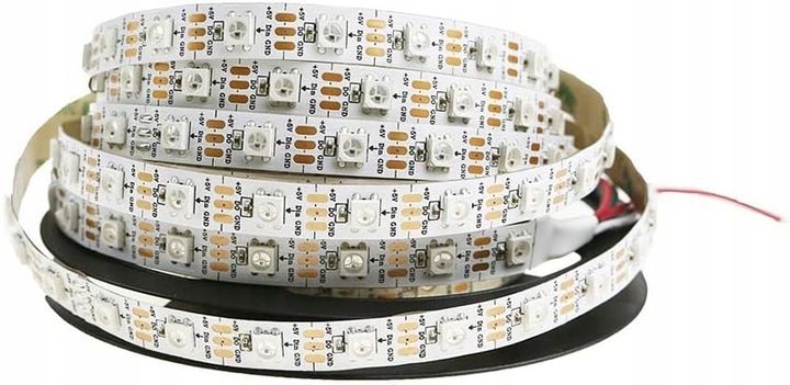 Ledy adresowalne Ws2812b 60led/m ARGB Białe [5m] zdjęcie 1