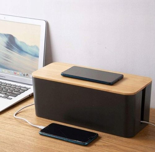 ORGANIZER POJEMNIK PUDEŁKO MASKOWNICA NA KABLE PRZEWODY LISTWY na Arena.pl