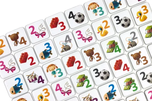 Gra planszowa dla dzieci o kotach biegających za kłębkiem Kociaki łobuziaki na Arena.pl