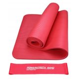 AQUA-SPORT POWERSTRECH ZESTAW MATA NBR + MINI BAND GUMA OPOROWA RED 1,1 MM X-HEAVY