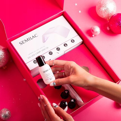 SEMILAC PREZENTOWY ZESTAW STARTOWY DO PAZNOKCI DLA POCZĄTKUJĄCYCH TRY na Arena.pl