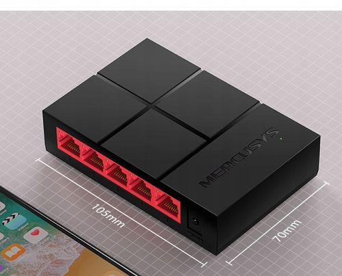 Switch Mercusys 5x Portów 1GB/S RJ45 LAN 1000MB na Arena.pl