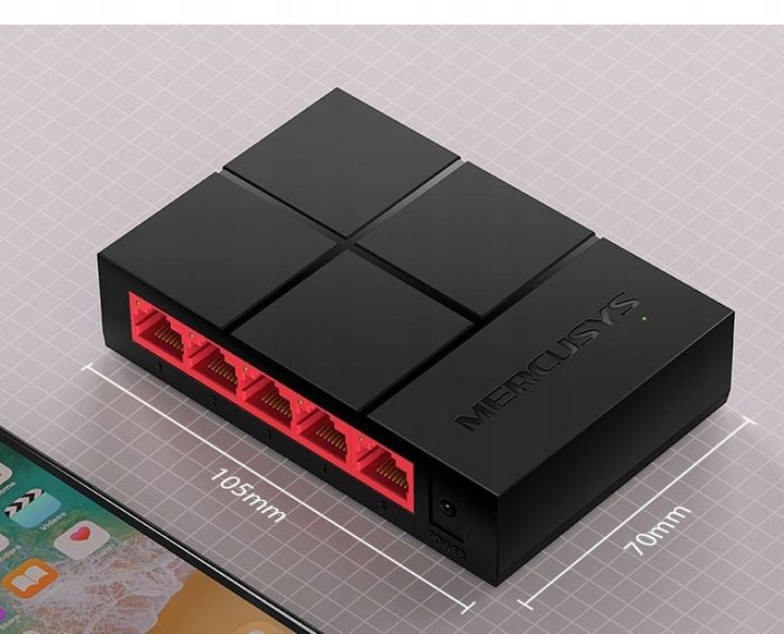 Switch Mercusys 5x Portów 1GB/S RJ45 LAN 1000MB zdjęcie 3