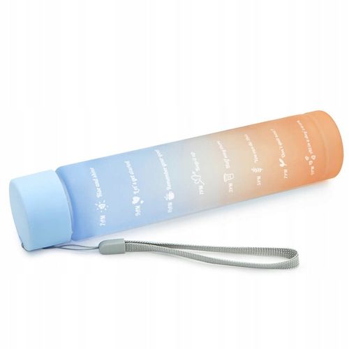 Butelka Na Wodę Bidon z Miarką Ze Słomką Na Siłownie Fitness 700ml + Gratis na Arena.pl