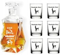 Karafka ze szklankami prezent dla rodziców święta