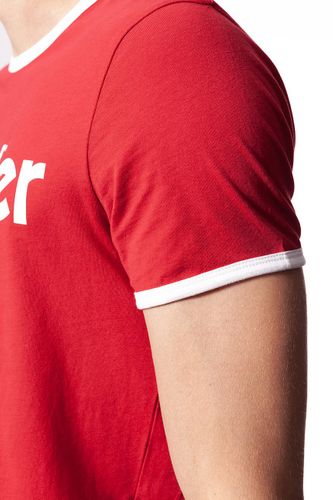 WRANGLER KABEL TEE JESTER RED W7A76FQ9S M na Arena.pl