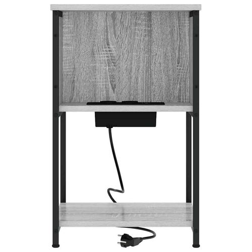 Szafka Nocna 2 pcs Szary dąb sonoma 38 x 31 x 61 cm na Arena.pl