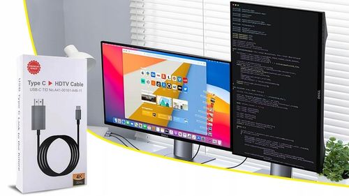 KABEL PRZEWÓD ADAPTER PRZEJŚCIÓWKA USB-C 3.1 TYP C DO HDMI 4K MHL 200cm na Arena.pl