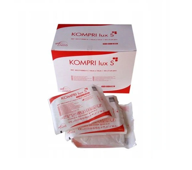 Kompresy gazowe jałowe ZARYS 5 cm x 5 cm 100 sztuk zdjęcie 1