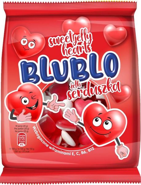 Blublo Żelki serduszka 80 g zdjęcie 1