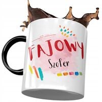 Kubek Czarny Dla Szofera Fajowy Szofer Prezent Z Nadrukiem Ze Zdjęciem