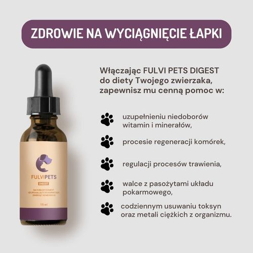 FULVI PETS DIGEST - 15 ml (75 dni suplementacji) na Arena.pl