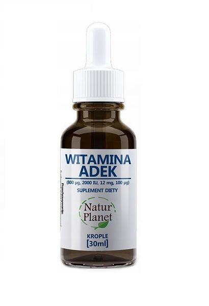 Witamina Adek A D3 E K2 Mk 7 30ml 900 Kropli