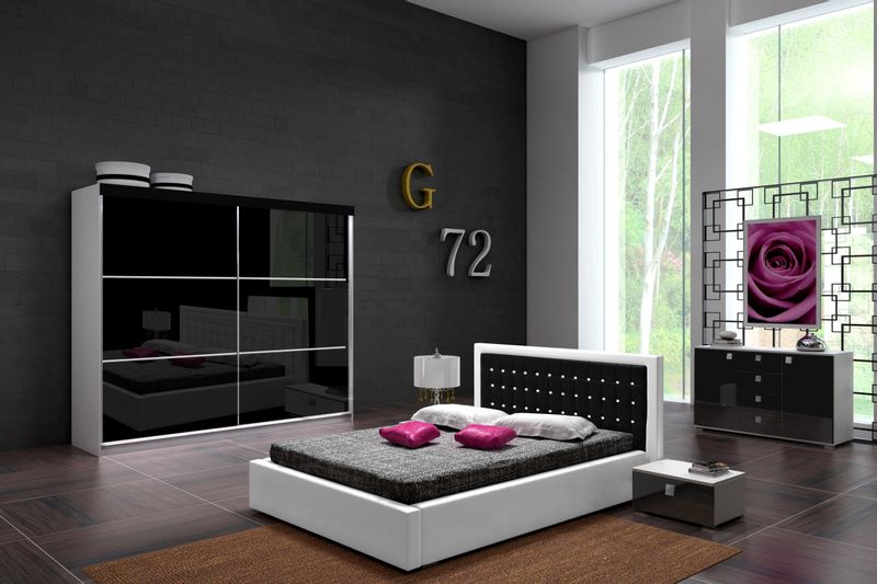 Szafa Przesuwna PARIS 200 Połysk Kolory zdjęcie 8